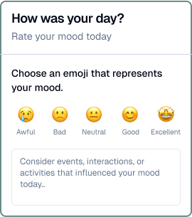 Mood chart placeholder